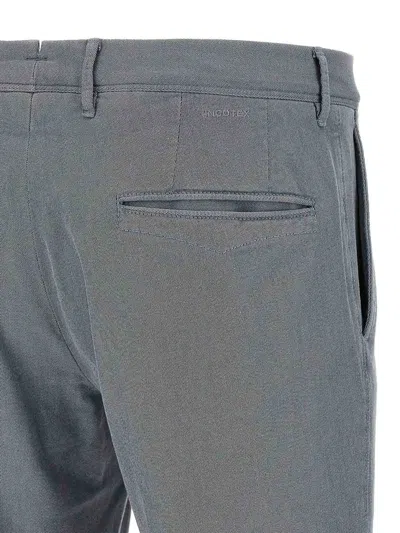 Incotex Cotton Twill Pants With Front And Back Pockets