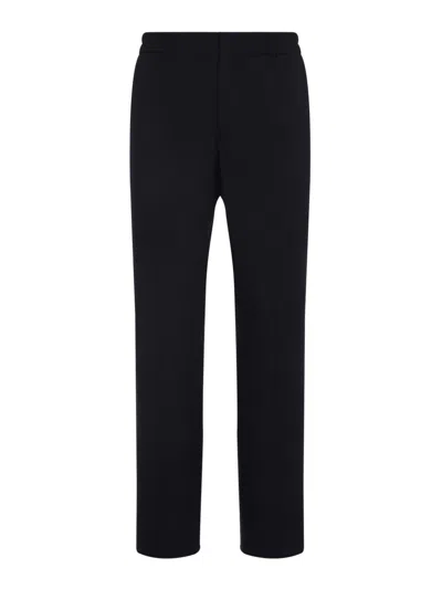 Paul Smith Elastic Waist Texturized Wool Pants