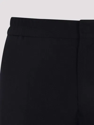 Paul Smith Elastic Waist Texturized Wool Pants