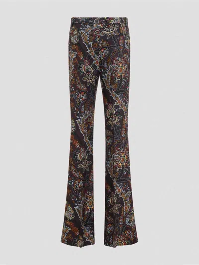 Etro Paisley-print Flared Trousers