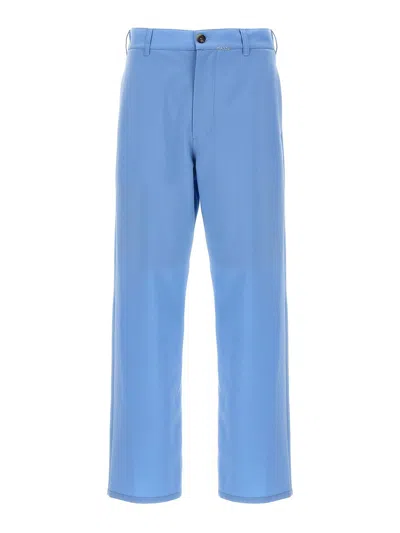 Marni Logo Embroidered Pants With Pockets And Loops