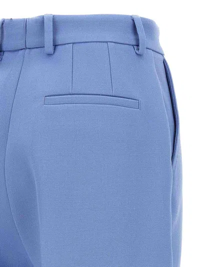 Dolce & Gabbana Cerulean Blue Crepe Pant