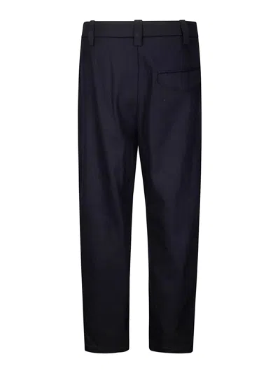 Apc Renato Tapered Pleated Cotton And Wool-blend Twill Trousers