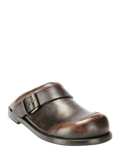 Acne Studios Women Leather Buckle Mules