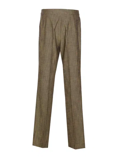 Pinko Pantalon De Costume Évasé In Brown