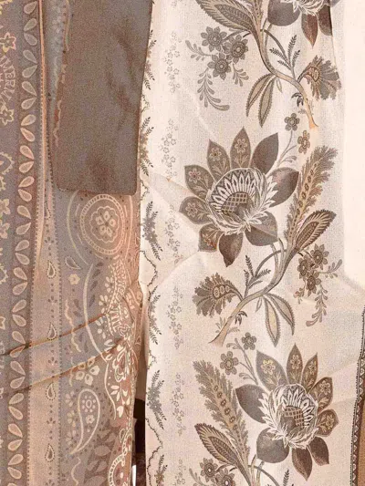Zimmermann Lucky Brown Pants With Elastic Drawstring Waist And All-over Floral Print In Silk Woman