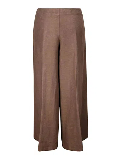 Stefano Mortari Linen Palazzo Trousers