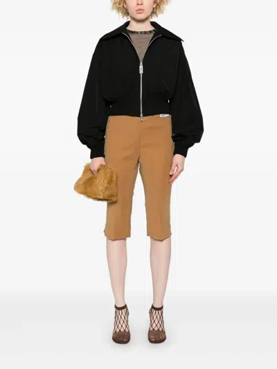 Gcds Tailored Capri Pants With Polished Finish