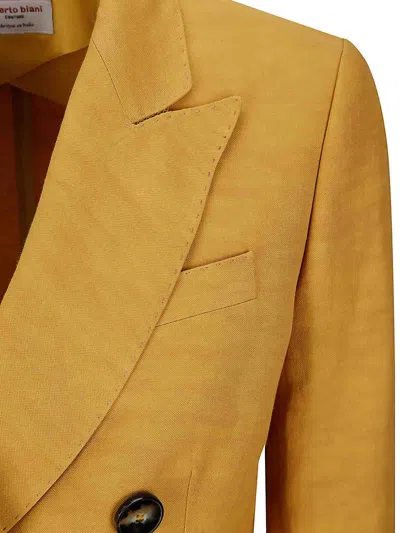 Alberto Biani Double -breasted Jacket In Mixed And