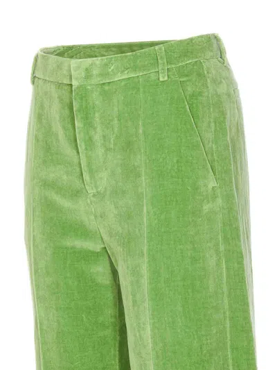 Valentino Garavani Velvet Trousers With Jacquard Hem