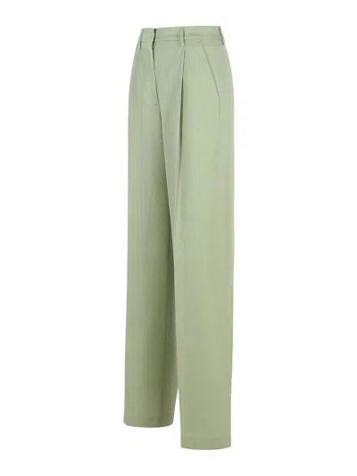 Golden Goose Naomi Green Virgin Wool Pants