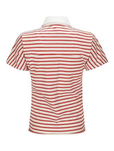 Golden Goose Journey Stripe Slim Fit Cotton Polo