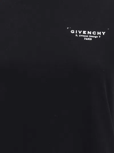 Givenchy Black Cotton Jersey Crewneck T-shirt In Multi