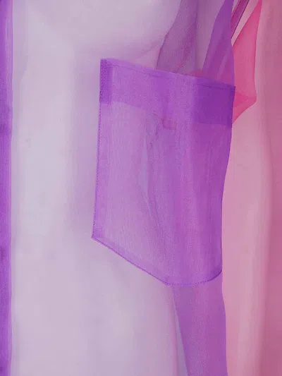 Comme Des Garçons Colour-block Sheer Shirt