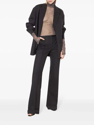 Philosophy Di Lorenzo Serafini Straight Leg Trousers Ribbed Accents