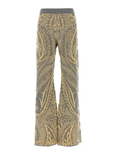 Etro Paisley Intarsia Flared Trousers