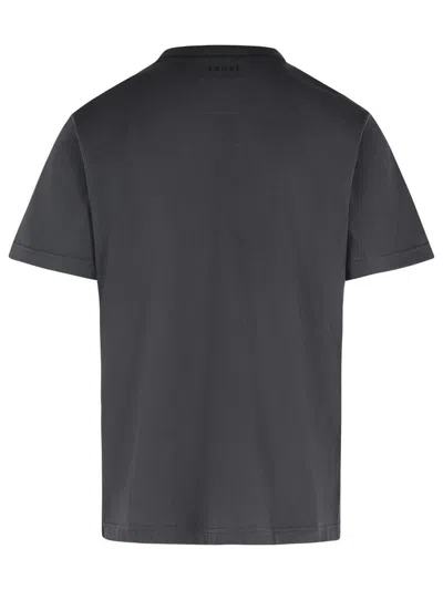 Sacai Cotton Crew Neck T-shirt With Chest Pocket In Gray