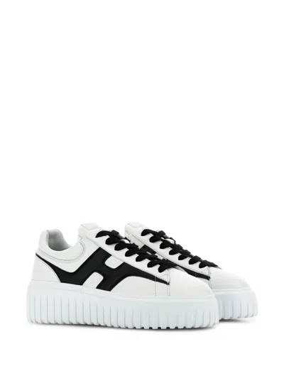 Hogan Nappa Leather Sneakers With Extralight Eva Sole In White