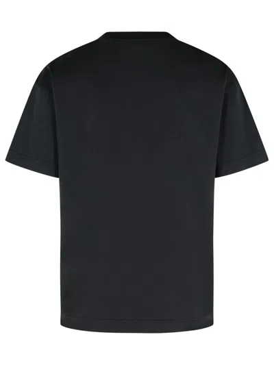 Palm Angels Paxlatimes Black Cotton T-shirt In Black