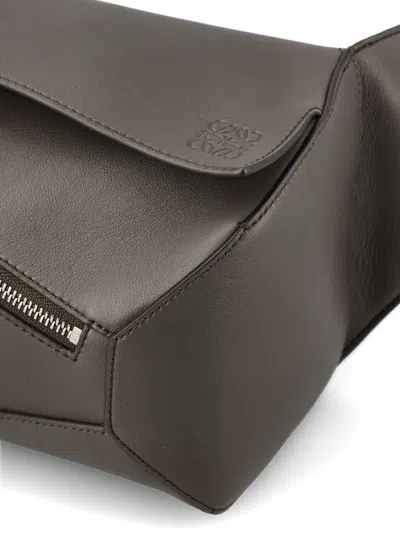 Loewe Small Leather Puzzle Belt Bag In Gray