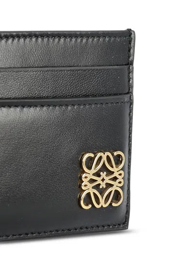 Loewe Puffer Anagram Plain Cardholder In Black