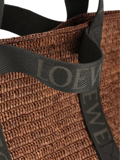 Loewe Raffia Fold Shopper In Multi