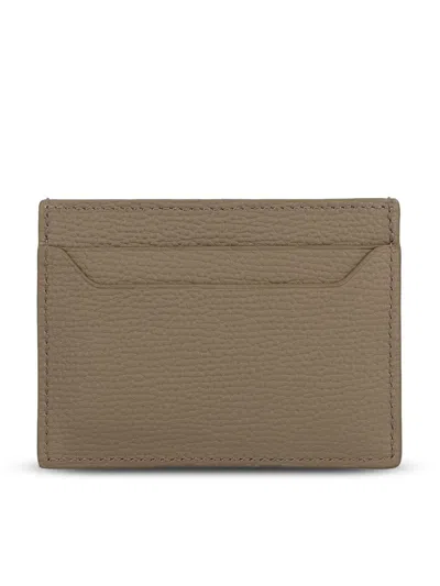 Loewe Anagram Plain Cardholder In Pebble Grained Calfskin In Brown
