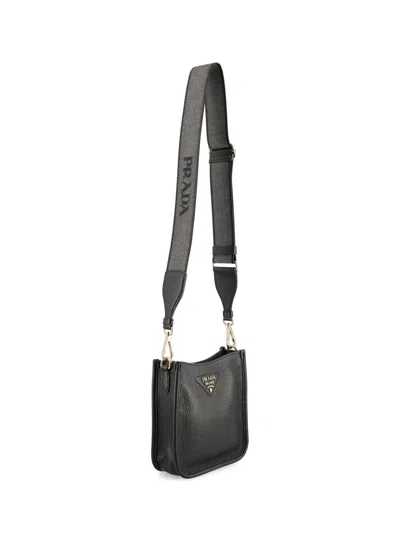 Prada Black Leather Shoulder Bag