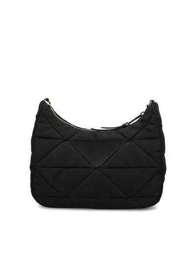 Prada Re-nylon Shearling Bag In Black