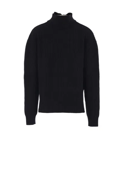 Rick Owens High-neck Sweater In Black
