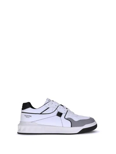 Valentino Low-top One Stud Sneakers In White