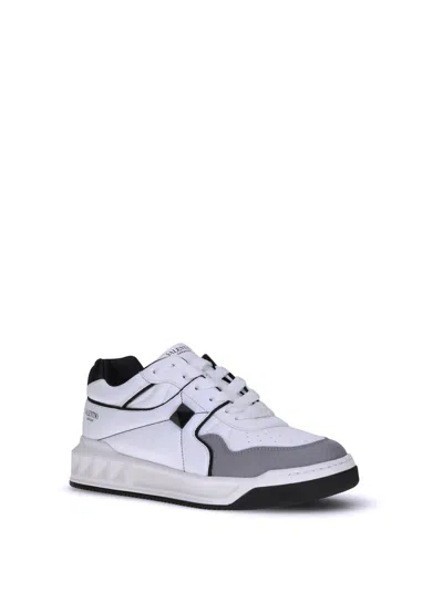 Valentino Low-top One Stud Sneakers In White