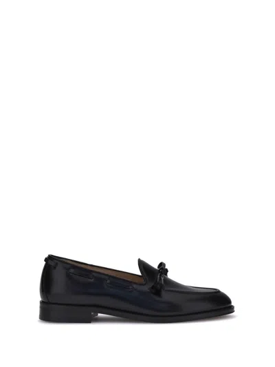 Valentino Garavani Men Bowshire Loafers In Black