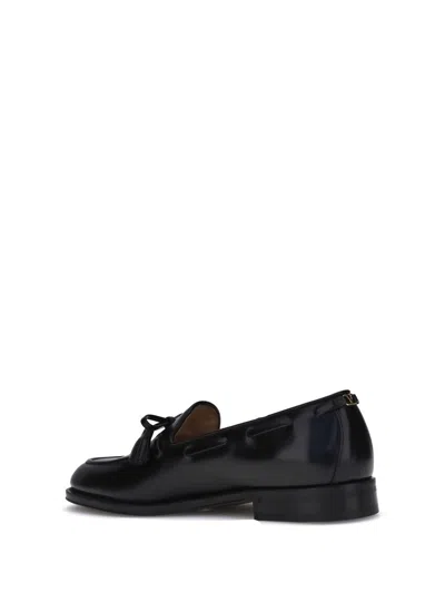 Valentino Garavani Men Bowshire Loafers In Black