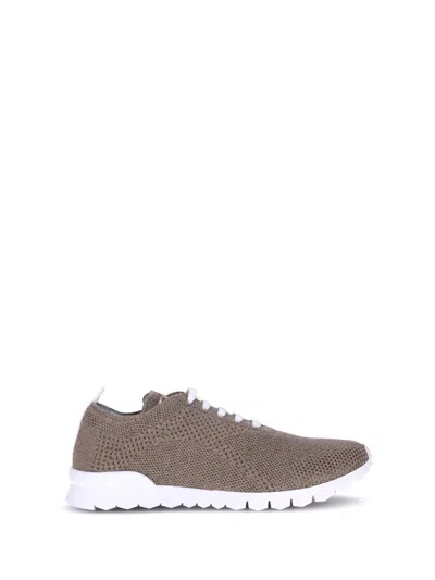 Kiton Cotton Mesh Sneakers Reinforced Toe In Neutral