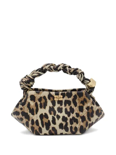 Ganni Bou Bag Mini Woman Leopard Print In Animal Print