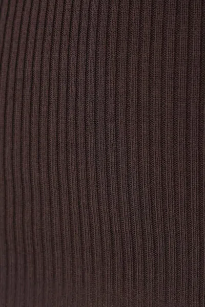 Rick Owens Ribbed Open-back Top In Nude