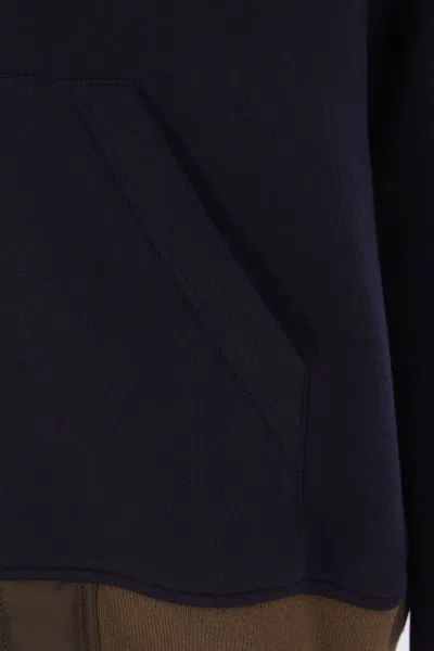 Sacai Men's Sponge Sweat Hoodie In Blue