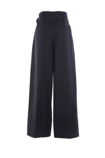 Simone Rocha High-waist Wide-leg Trousers In Black
