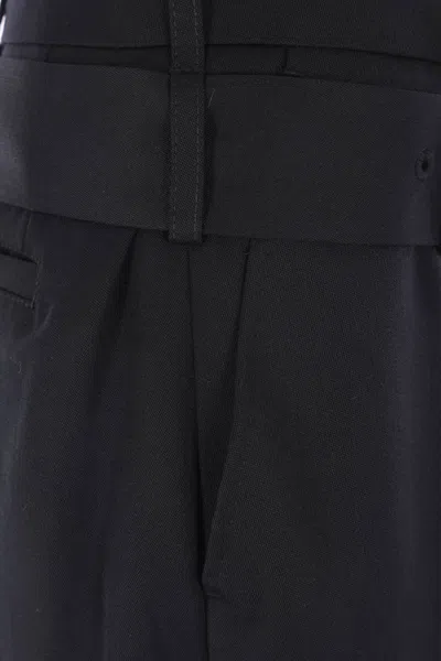 Simone Rocha High-waist Wide-leg Trousers In Black