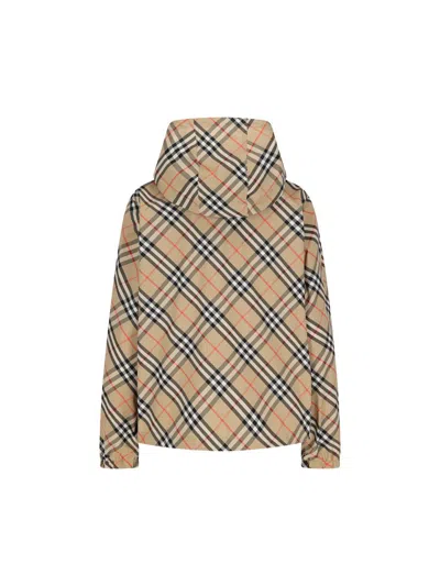Burberry Women Archivio Check Waterproof Jacket In Multi