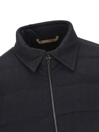 Herno Polo-collar Padded Jacket In Black