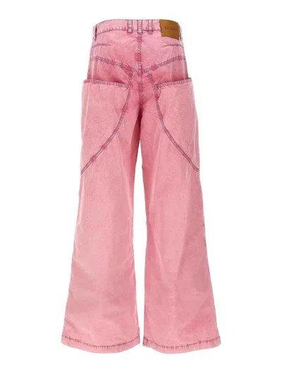 Attico Baggy Pants In Pink