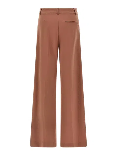 The Andamane Wide-leg Trousers With Front Pleats And Belt Loops