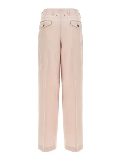Golden Goose Wool Trousers With Belt Loops And Pleats