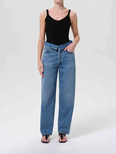 Agolde Echo Taper Jeans In Blue
