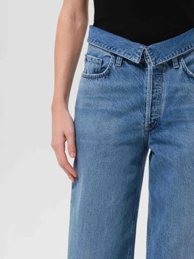 Agolde Echo Taper Jeans In Blue