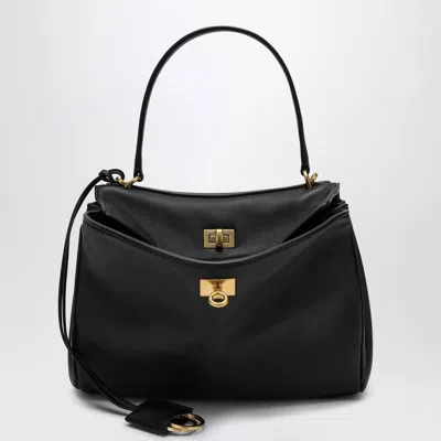 Balenciaga Rodeo Small Leather Top Handle Bag In Black