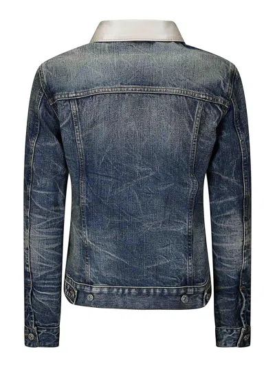 Mm6 Maison Margiela Mm6 By Maison Margiela Denim Jacket With Contrast Collar