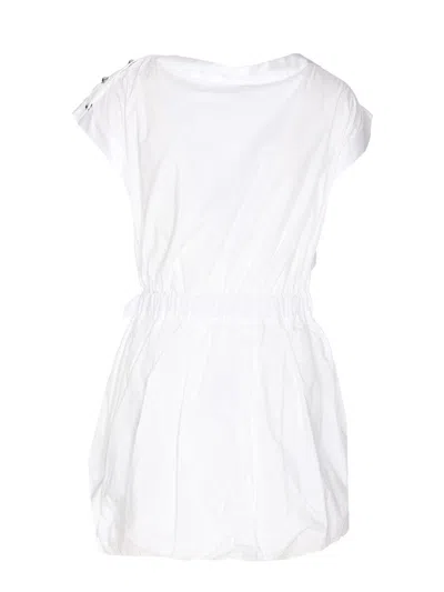 Pinko Asymmetric Hem Belted Waist Mini Dress